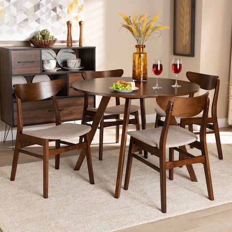 Philip Mid-Century Modern Transitional 5-Piece Dining Set