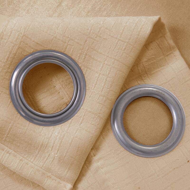 Lynx Matte Embossed Room Darkening Grommet Panel 84" - (1x) 52 x 84 in.