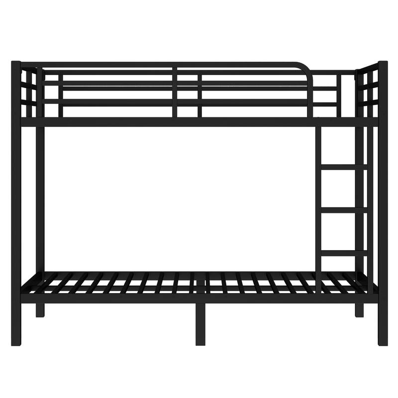Twin XL over Twin XL Metal Bunk Bed for Teens and Adults, Space-Saving, Noise Reduced, No Box Spring Needed