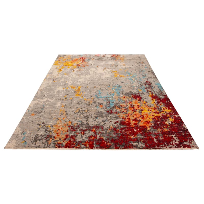 ECARPETGALLERY Hand-knotted Mystique Grey Wool Rug - 10' 2" x 14' 1"