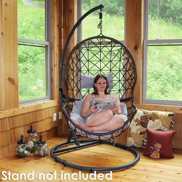 Resin top egg chair