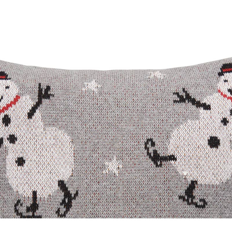 Snowman Christmas Throw Pillow, 12" x 12"