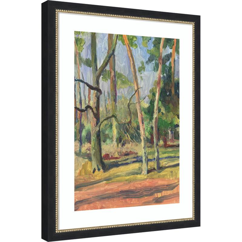 Pleinair landscape by Catalina Somolinos Wood Framed Wall Art Print