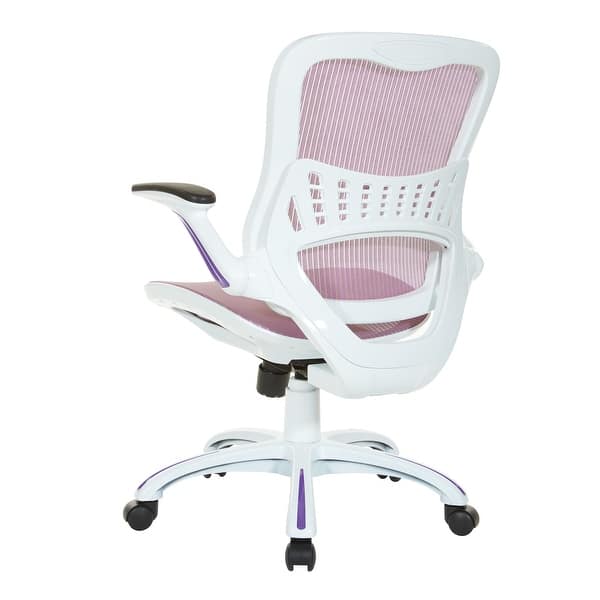 Riley Office Chair With White Mesh Seat And Back On Sale Overstock 14638099