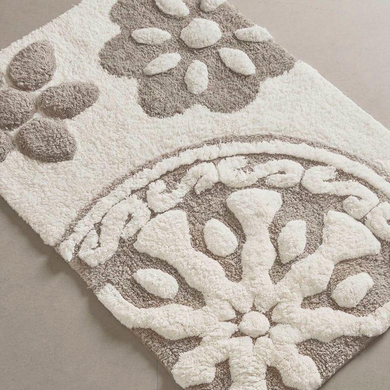 Madison Park Marrakesh Medallion Cotton Tufted Bath Rug