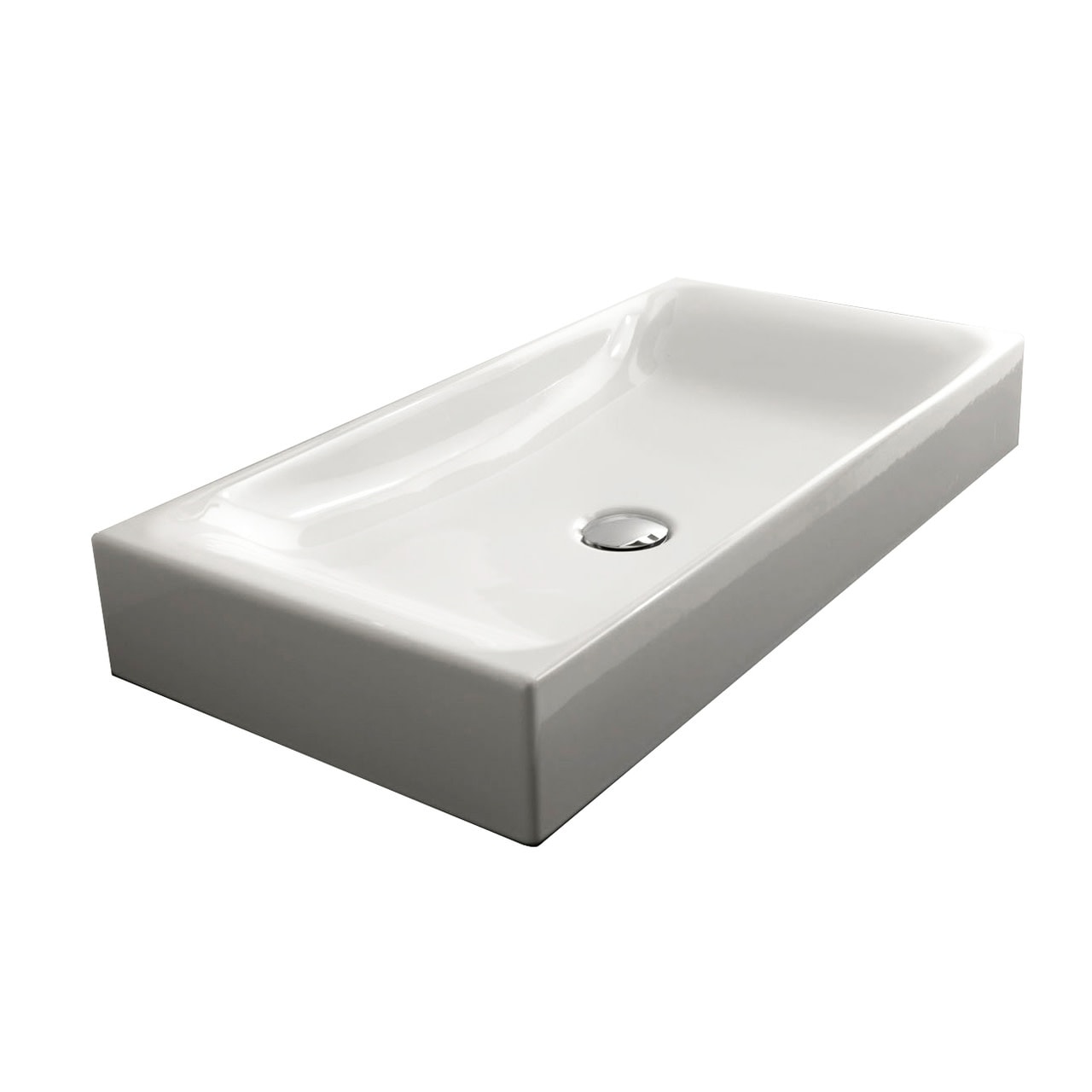 WS Bath Collections 27-5/8" Ceramic Vessel Bathroom Sink