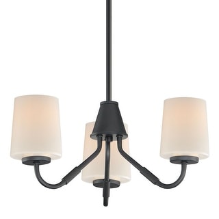 Maxim 12695WT Durham 3 Light 19" Wide Chandelier