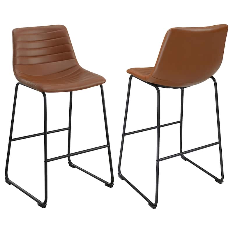 Zuni Bar Chair (Set Of 2) - Saddle - Counter Height - 23-28 in.