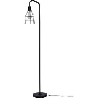 Catalina Lighting 56.5 Inch Traditional Black Stick Floor Lamp - Smart Home Compatible