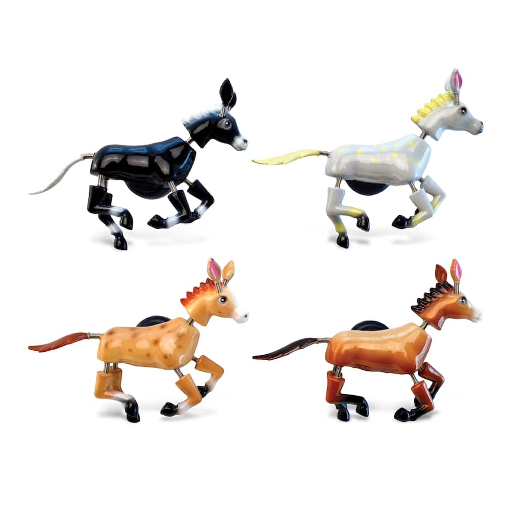 CoTa Global Horse Refrigerator Bobble Magnets Set of 4 - Multicolor