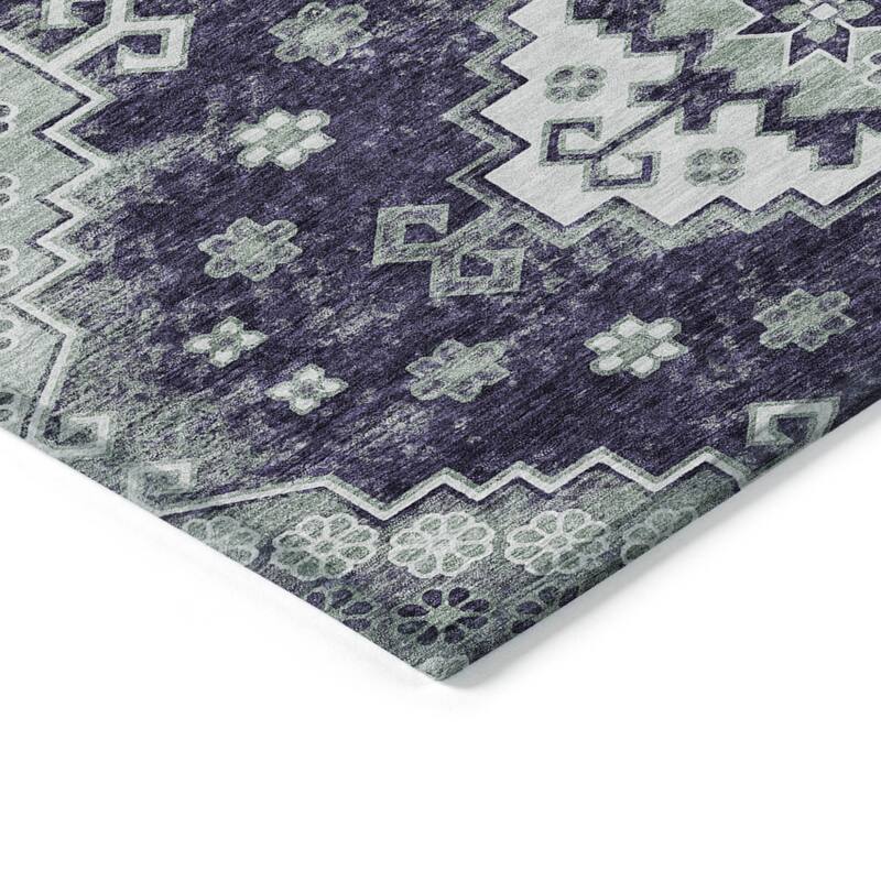 HomeRoots Medallion Traditional Rectangle Outdoor Rug