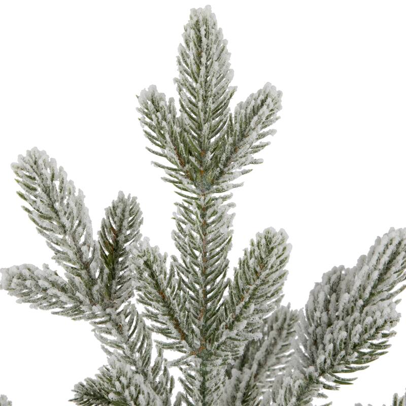 Mini Frosted Artificial Christmas Tree in Santa Pot - 14.75" - Unlit
