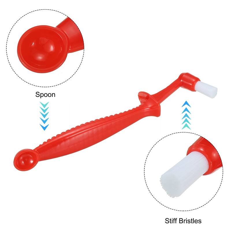 Espresso Machine Brush, 2 Pcs Coffee Cleaning Tool for Coffee Grinder, Red