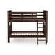 preview thumbnail 15 of 15, Dylan Transitional Walnut Solid Wood Convertible Bunk Bed by Furniture of America