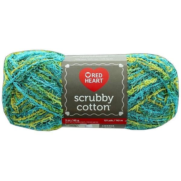 Red Heart E854.7939 Scrubby Cotton Yarn Tranquil Print