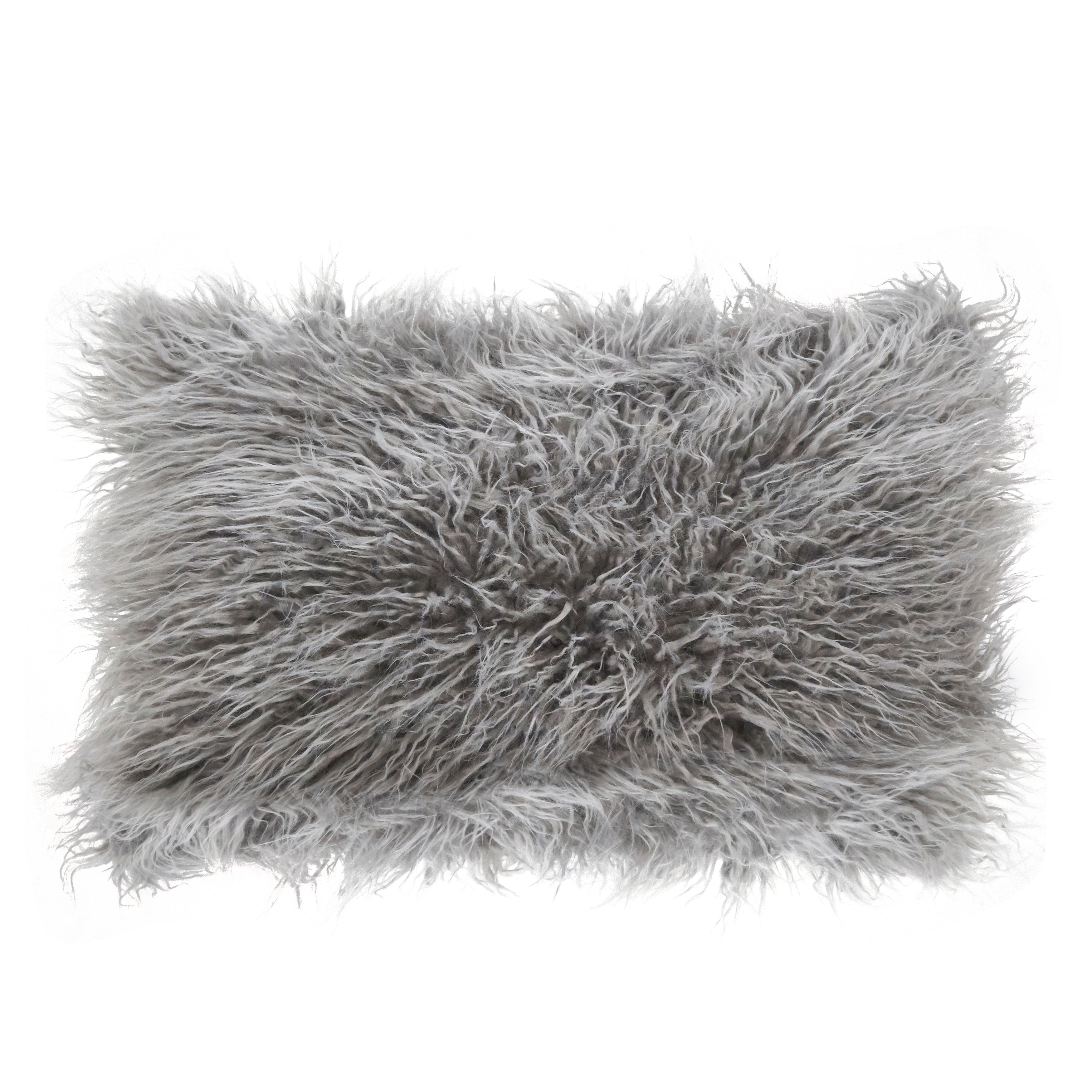 Mongolian Shaggy Faux Fur Throw Pillow - On Sale - Bed Bath & Beyond -  13218518