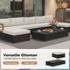 preview thumbnail 10 of 8, PURPLE LEAF GLFSF Black sofa with white seat Outdoor Couch for Yard Porch Deck Patio Conversation Sets