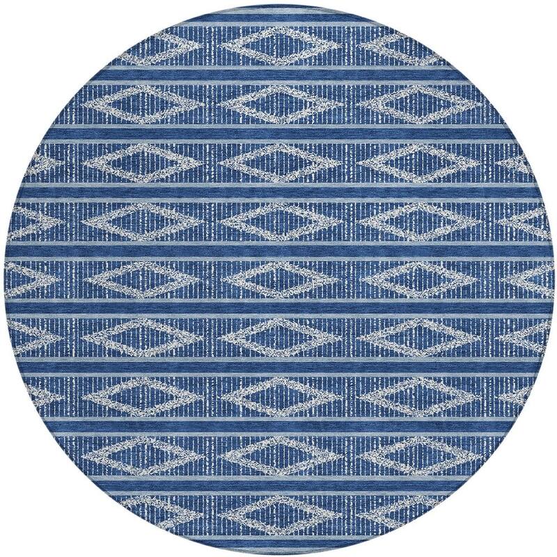 HomeRoots Geometric Transitional Rectangle Outdoor Rug