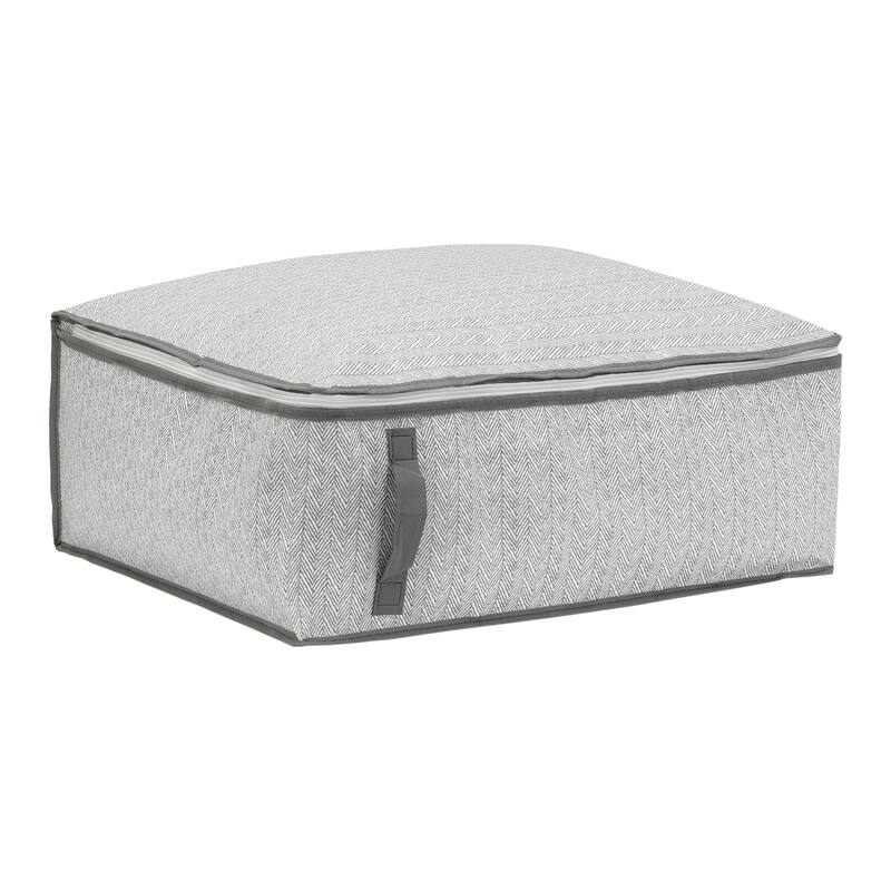 1 Pack Clothes Storage, Storage Bags with Handles, Foldable Moving Bags for Organizing Closet Organizers and Storage Gray - 20.5*17*8in