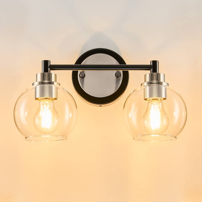 Dimmable Bathroom Vanity Light Globe Glass Shades