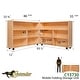 preview thumbnail 2 of 3, Contender Mobile Folding Storage Unit, Toy Organizer, Bookcase Shelves Sturdy Birch Plywood Classroom, Daycare