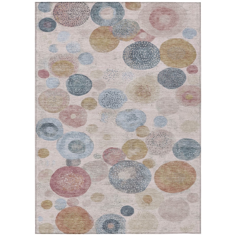 HomeRoots Geometric Transitional Rectangle Outdoor Rug