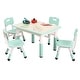 preview thumbnail 42 of 40, Kids Table and 4 Chairs Set Height Adjustable for Ages 2-10 Easy to Wipe Multi-Activity Kids Table and Chair Set Non-Slip