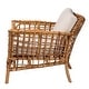 preview thumbnail 4 of 9, bali & pari Babette Modern Bohemian Natural Brown Rattan Arm Chair