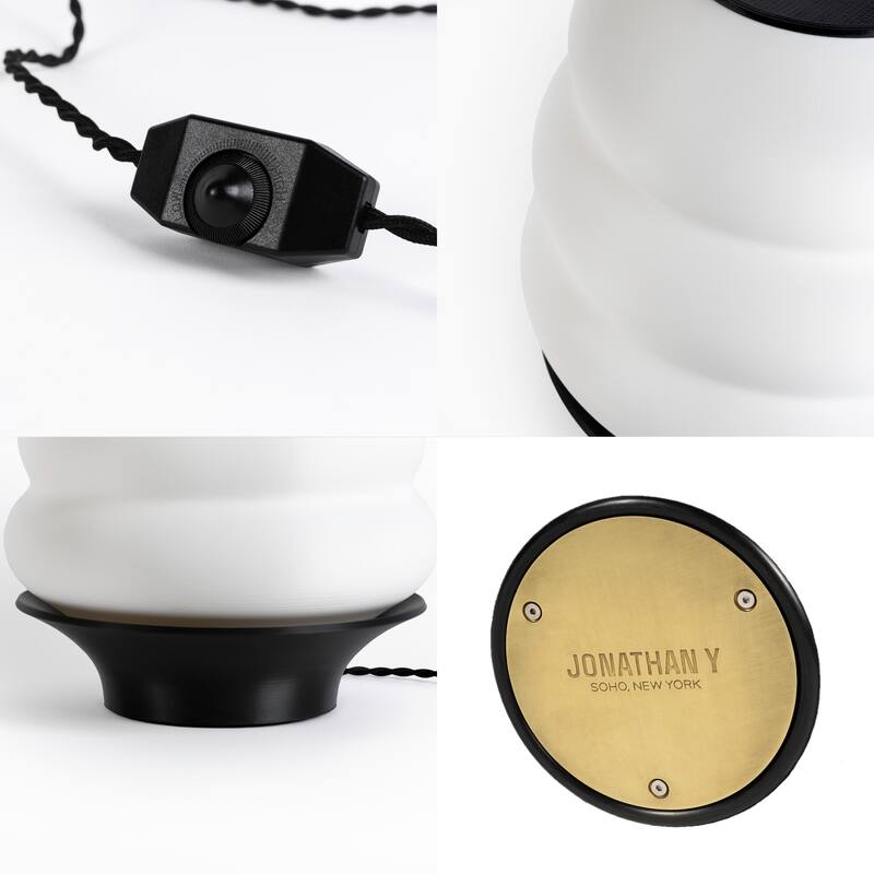 Honey Pot 12" Minimalist Classic Plant-Based PLA 3D Printed Dimmable LED Table Lamp, by JONATHAN Y