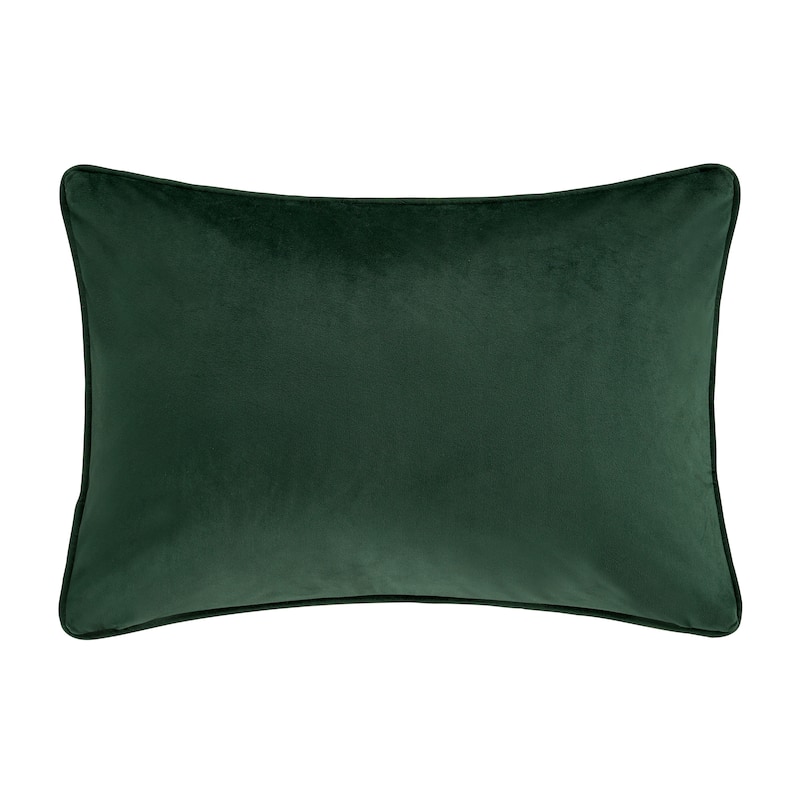J. Queen New York Noelle Evergreen Boudoir Embellished Decorative Throw Pillow