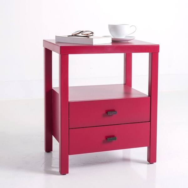 Shop Porch Den Dewey Westwood Acacia Wood Square Accent Table As Is Item On Sale Overstock 31808493