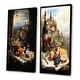 preview thumbnail 3 of 3, Designart "Italian Wine Savory Journey" Wine Framed Art Set Of 2 - Traditional Wall Art Set Brown Wall Decor 2 Pieces