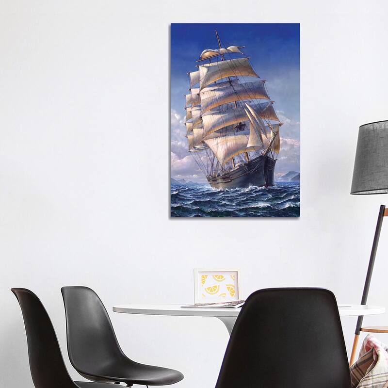iCanvas "Sailing The WR Grace" by John Stephens Canvas Print - 40x26x1.5