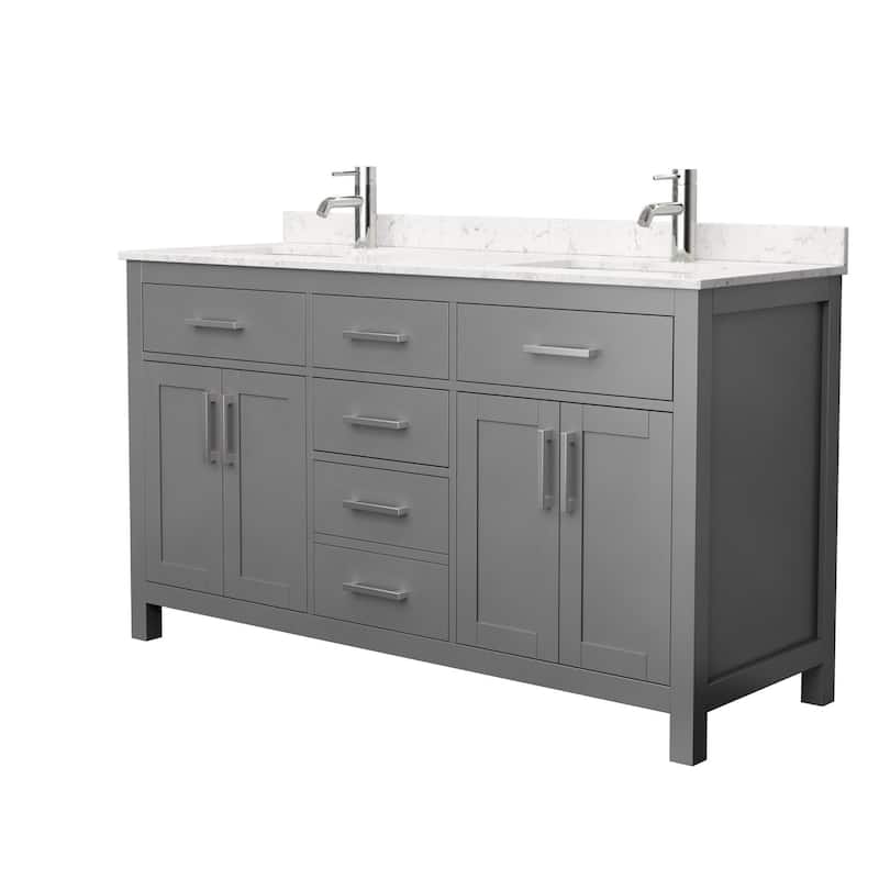 Wyndham Collection WCG242460DCCUNSMXX Beckett 60" Free Standing Double