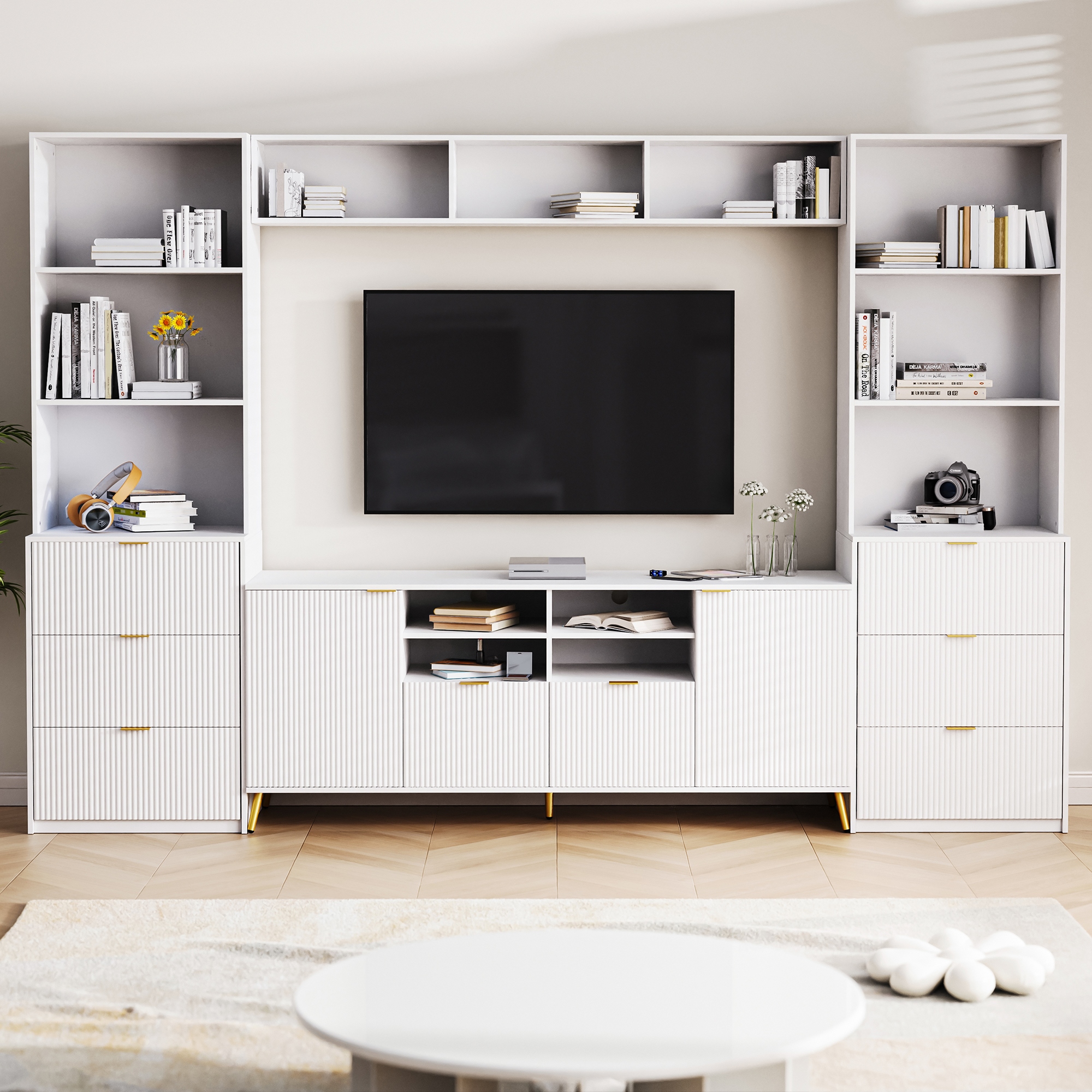 Painted New Products TV Stands Bed Bath Beyond
