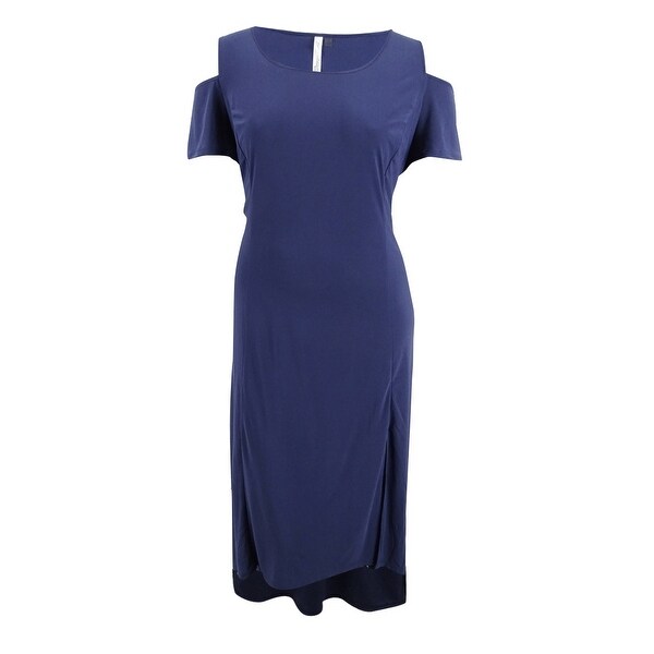 plus size cold shoulder dress