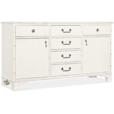 Hooker Furniture 6750-75901-06 Bungalow 65" Wide Wood Buffet with Self