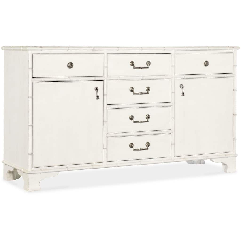 Hooker Furniture 6750-75901-06 Bungalow 65" Wide Wood Buffet with Self
