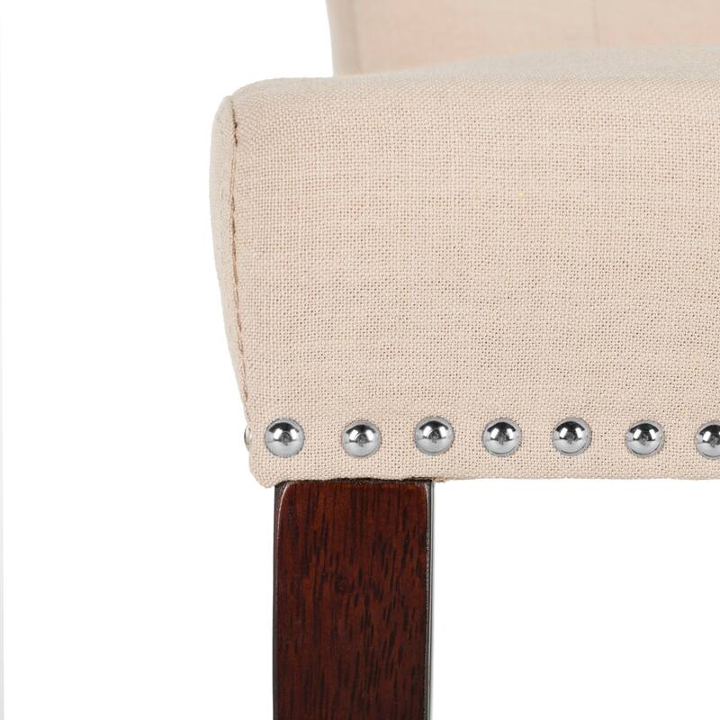 SAFAVIEH Maruse 26-inch Tufted Counter Stool (Set of 2) - 20" x 26.5" x 40.5" - 20Wx27Dx41H