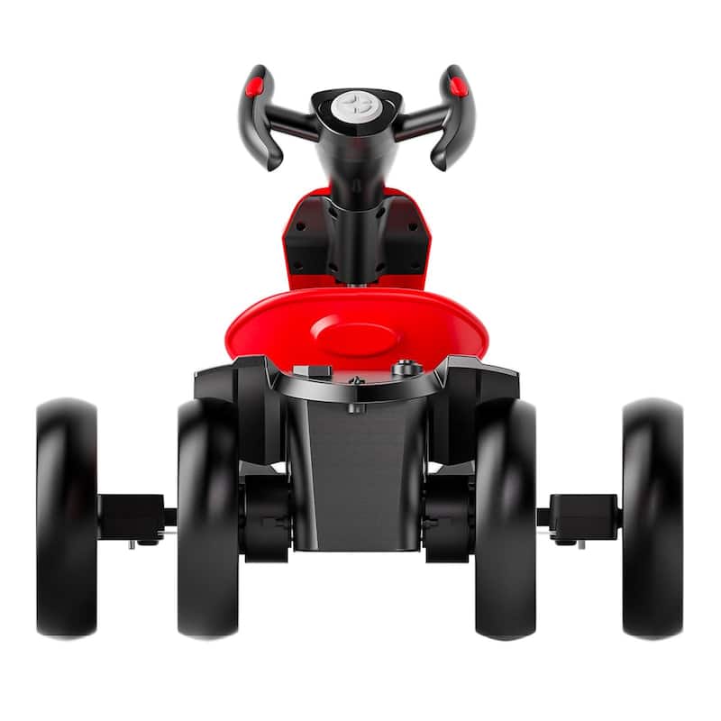 12V Electric Kids Pedal Go Kart for Ages 3-6, Red with Adjustable Seat & EVA Wheels