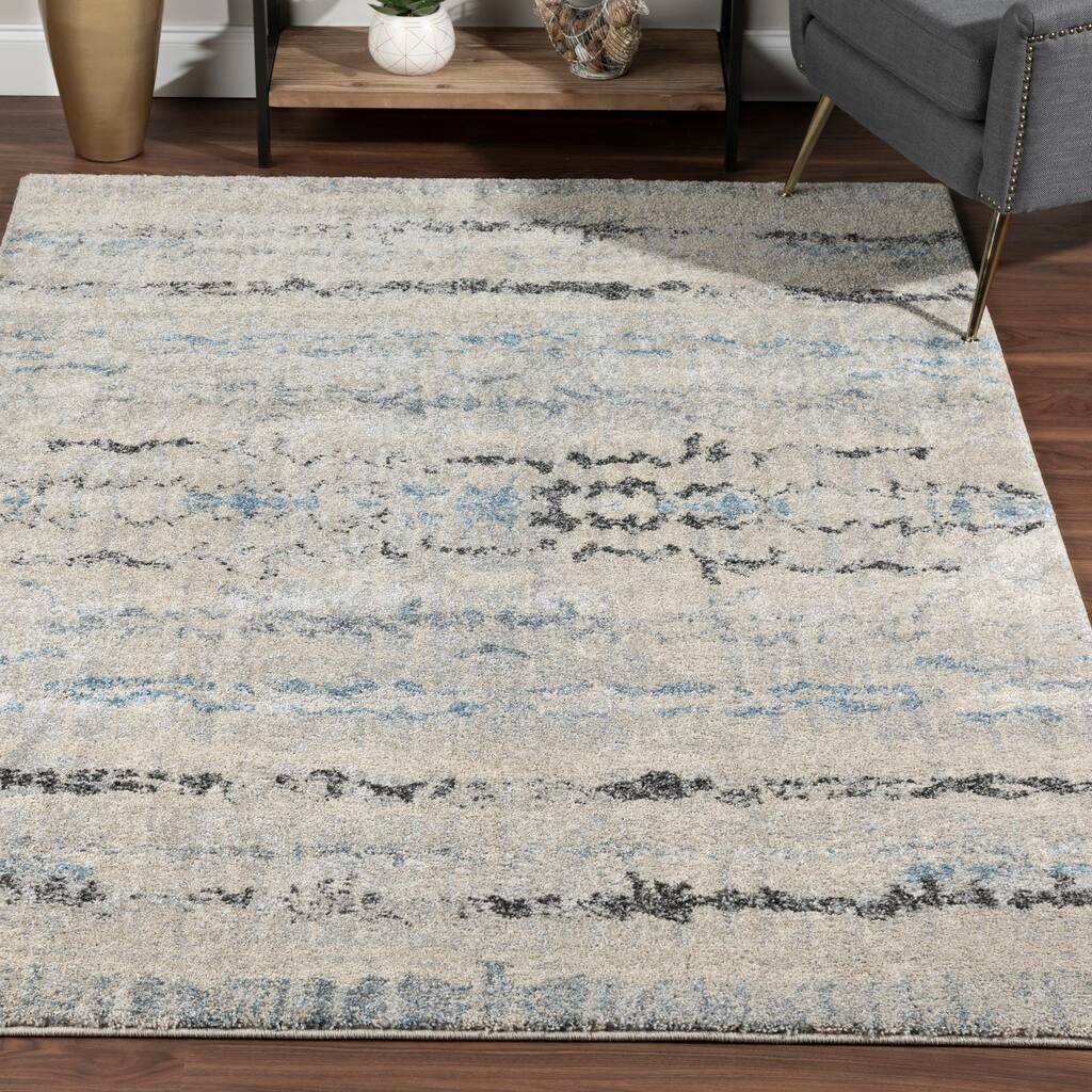 Addison Plano Mid-Century Modern GREY Area Rug