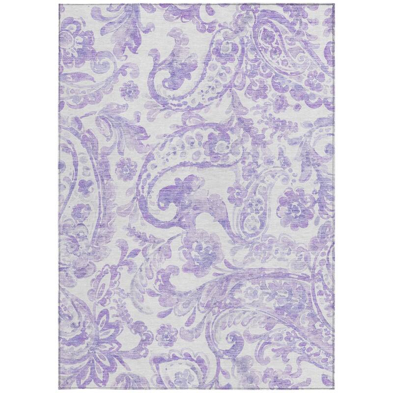 HomeRoots Paisley Transitional Rectangle Outdoor Rug