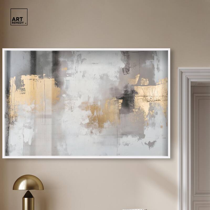 Gilded Gray I Shadowbox by Art Remedy