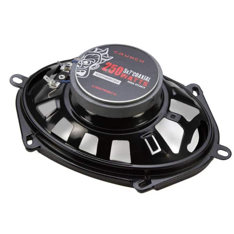 Crunch 250W Full Range 2 Way Coaxial Car Audio 5x7 by 6x8" Speaker (12 Pack) - Black - 3.4