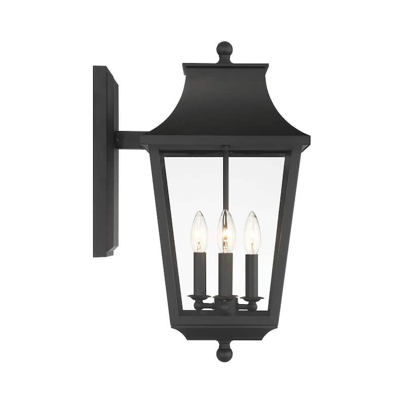 The Great Outdoors 73344 Altimeter 4 Light 22" Tall Outdoor Wall