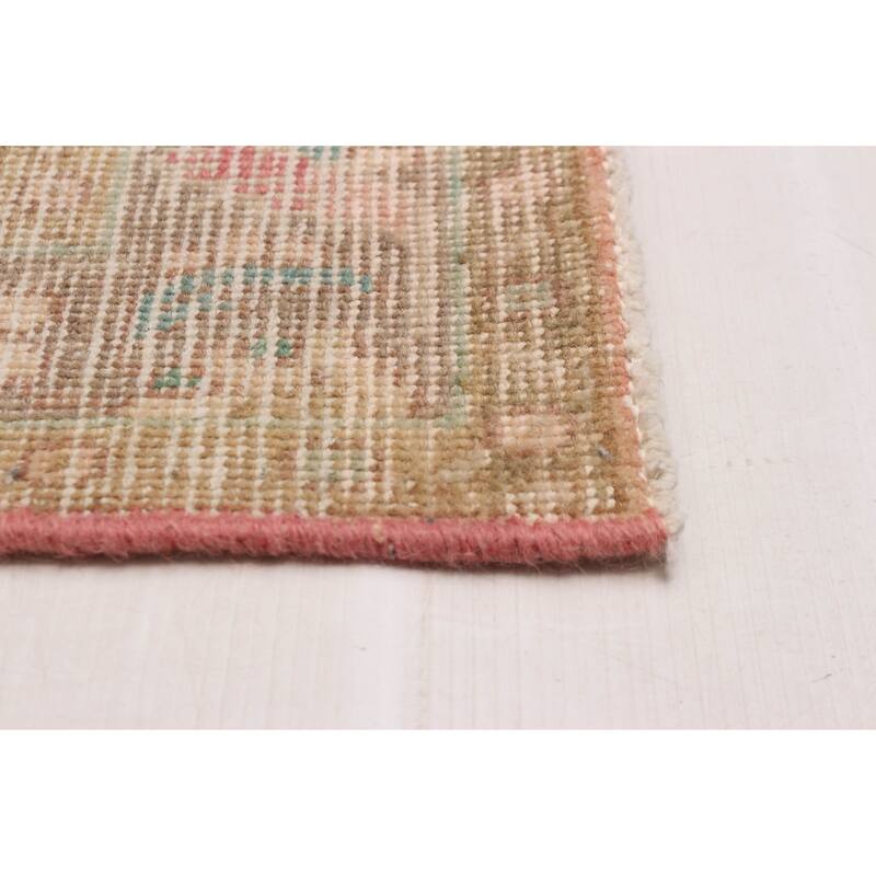 ECARPETGALLERY Hand-knotted Antalya Vintage Red Wool Rug - 3'5 x 4'8