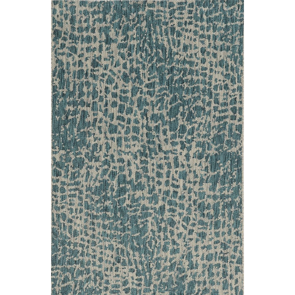 Porch & Den Valiant Teal Safari Area Rug