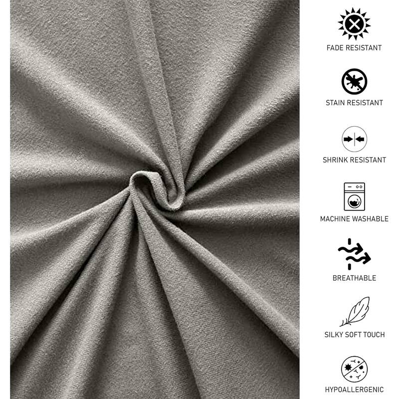 Flannel Fitted Bottom Sheet 100 Percent Cotton Double Brushed Flannel -170 GSM Heavyweight, Deep Pockets & All Around Elastic