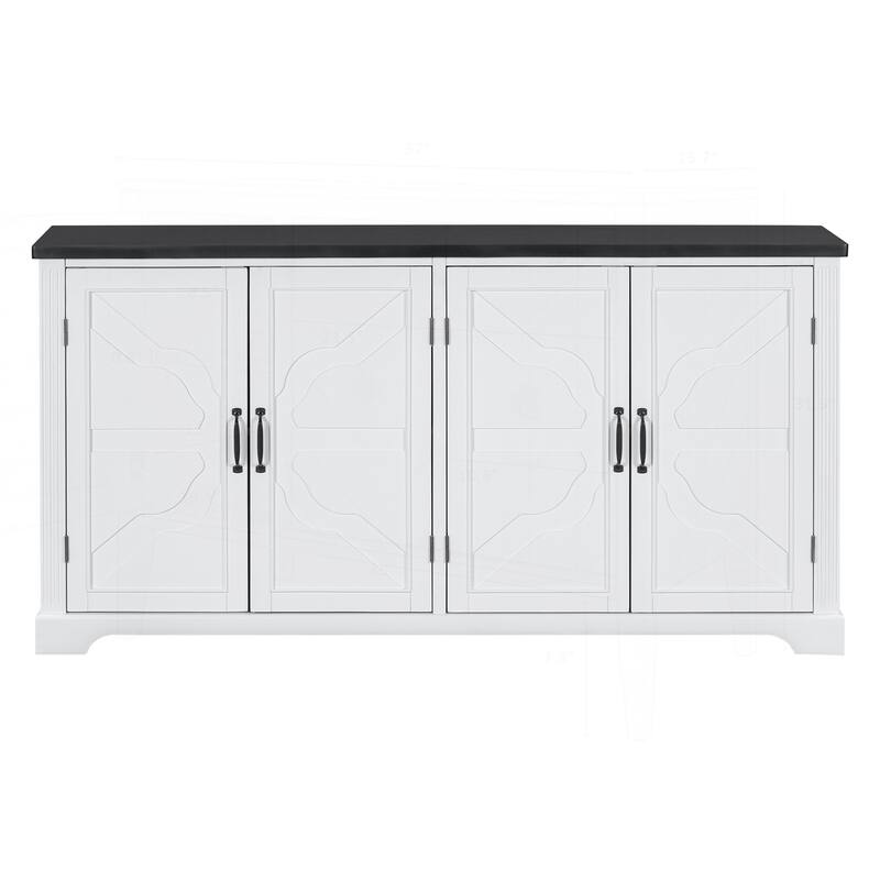 Charming Wooden Sideboard with Ample Storage and Sturdy Construction