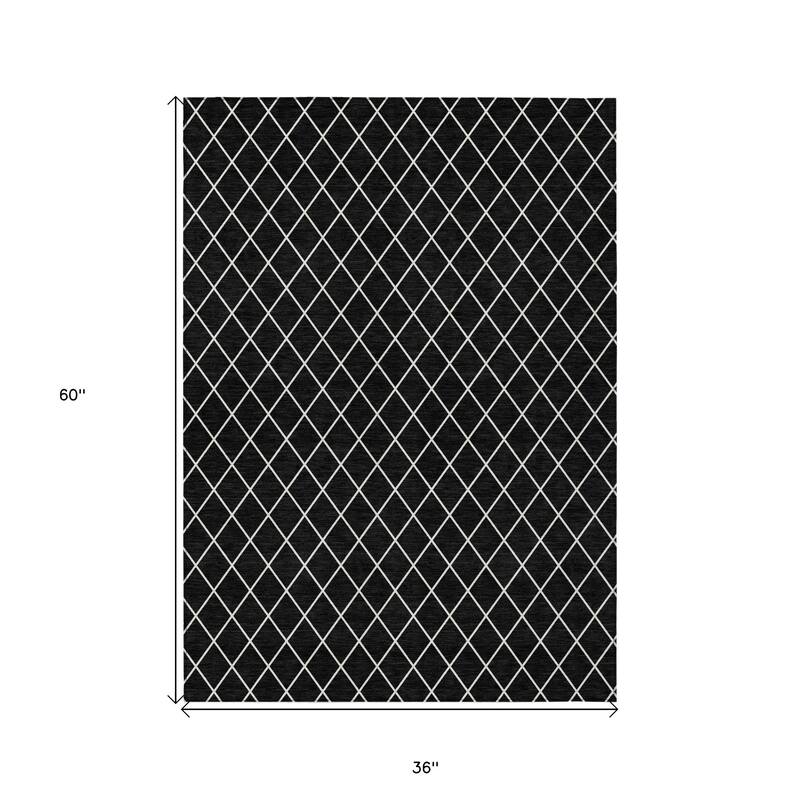 HomeRoots Geometric Transitional Rectangle Outdoor Rug